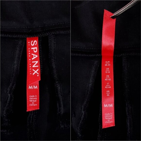 Spanx Womens Size Medium The Perfect Pant Slim Straight Stretch Black 20254R - Picture 8 of 10